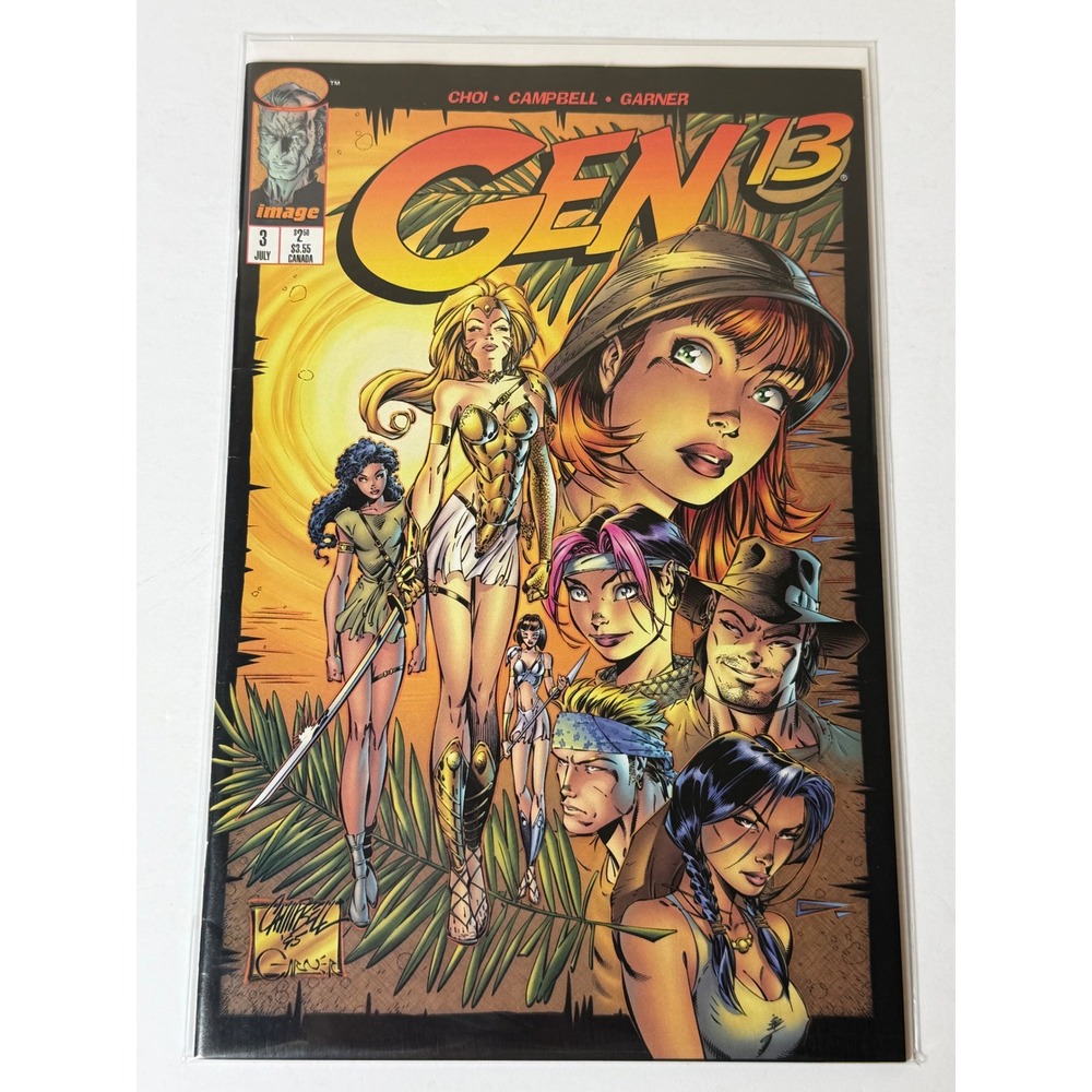 Gen 13 #3 Image Comics July 1994 J Scott Campbell‎ Brandon Choi Wildstorm Comic